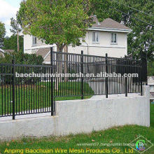 Electrostatic spray zinc steel fence Ornamental iron fence